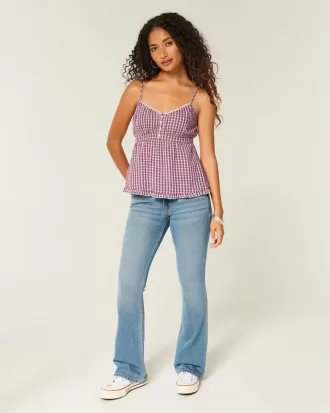 Top Babydoll cu nasturi