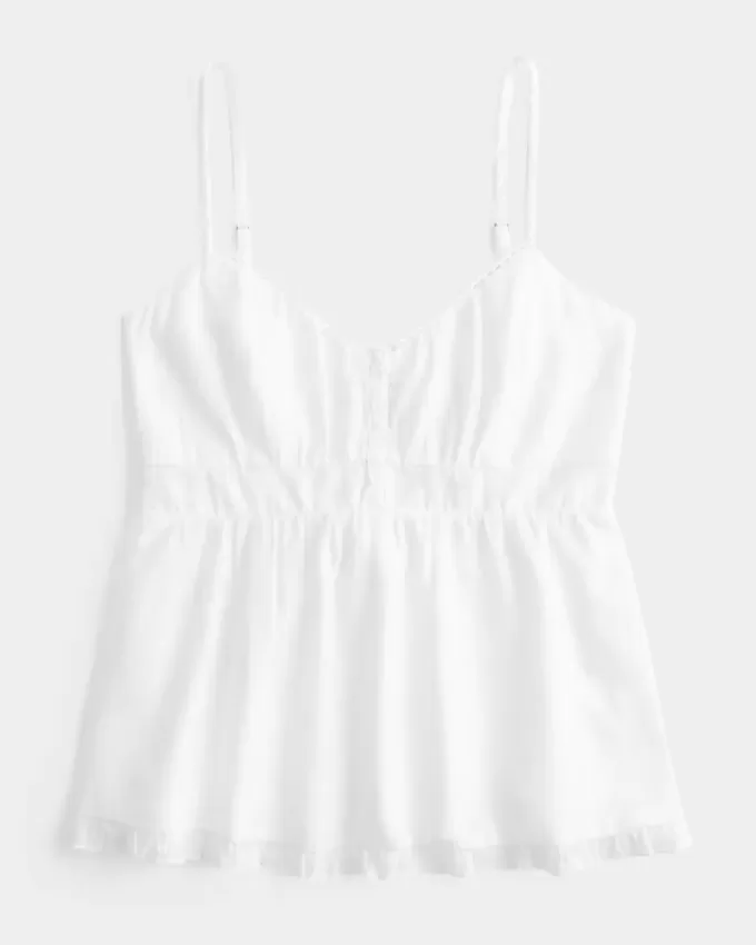 Top Babydoll cu nasturi Top Babydoll cu nasturi