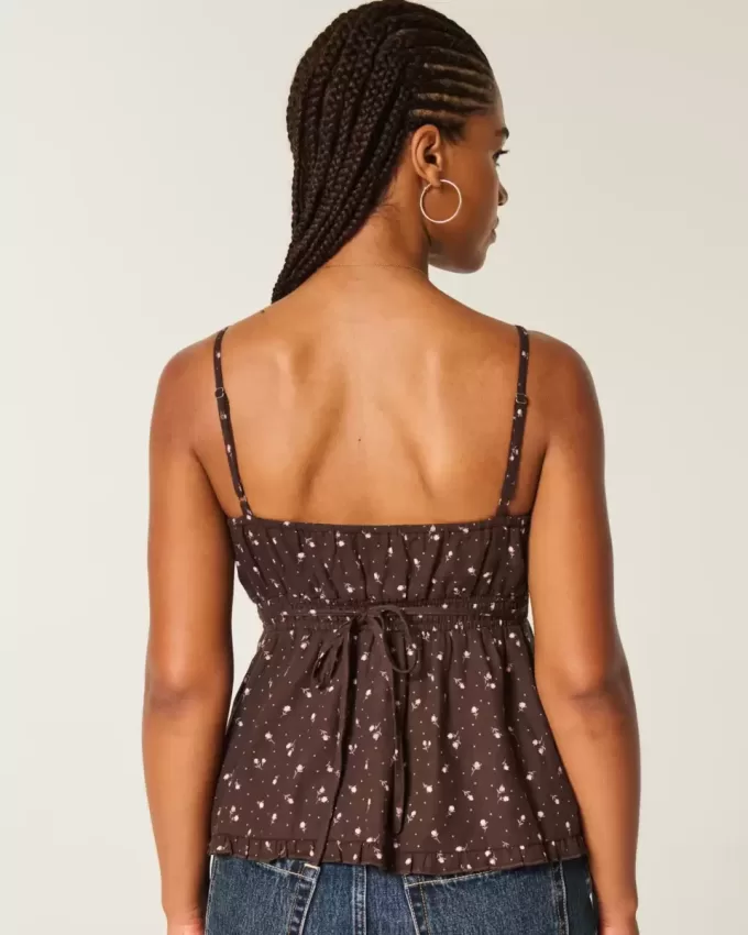 Top Babydoll cu nasturi Top Babydoll cu nasturi
