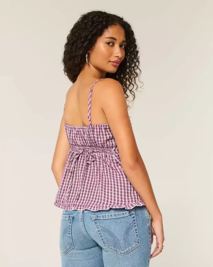 Top Babydoll cu nasturi Top Babydoll cu nasturi