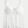 Top Babydoll cu Volane ușor Top Babydoll cu Volane ușor