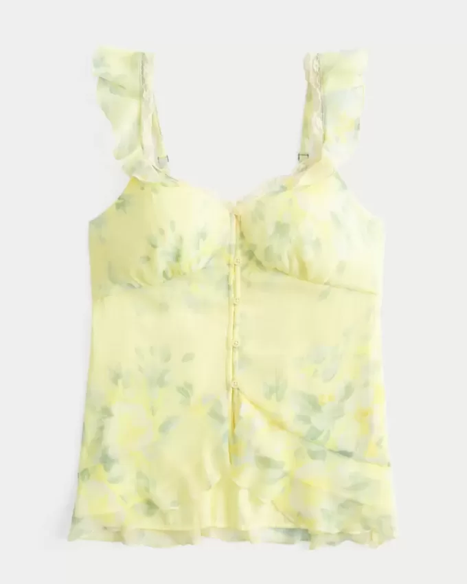 Top Babydoll din șifon ușor Top Babydoll din șifon ușor