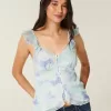 Top Babydoll din șifon ușor Top Babydoll din șifon ușor