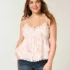 Top Babydoll din șifon ușor