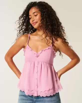 Top Babydoll din șifon ușor