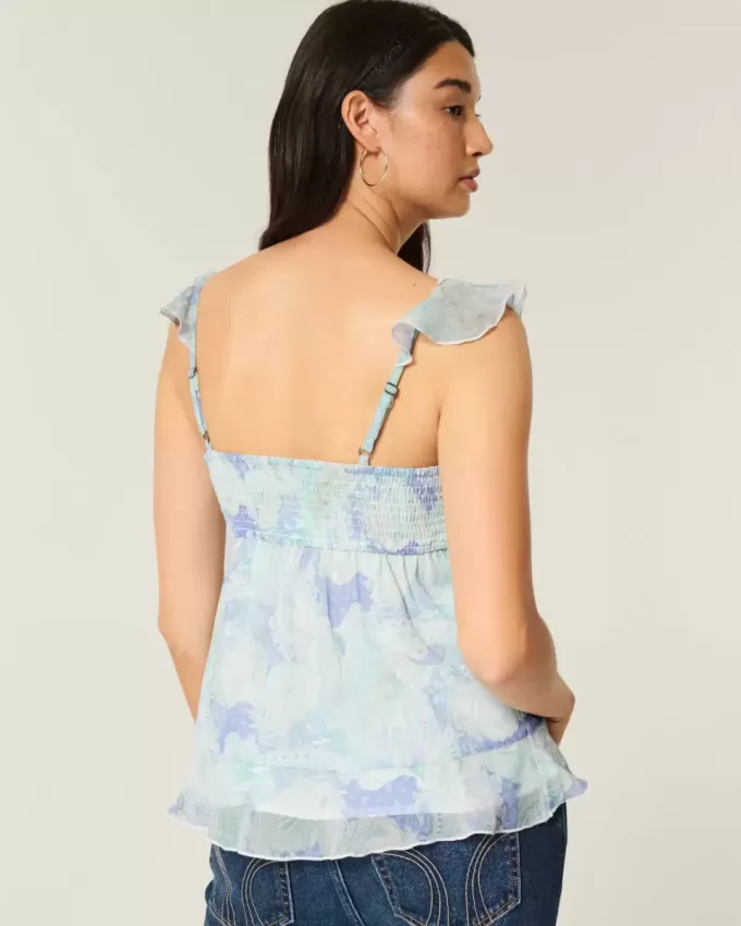 Top Babydoll din șifon ușor Top Babydoll din șifon ușor