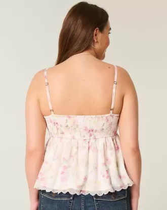 Top Babydoll din șifon ușor