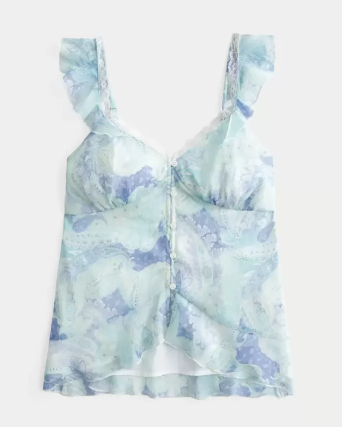 Top Babydoll din șifon ușor Top Babydoll din șifon ușor