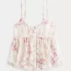 Top Babydoll din șifon ușor