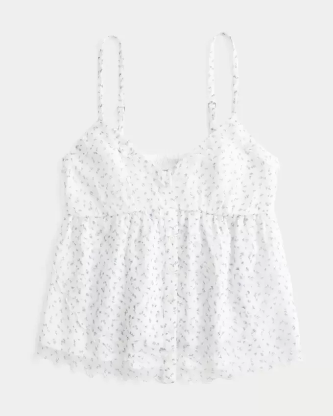Top Babydoll din șifon ușor