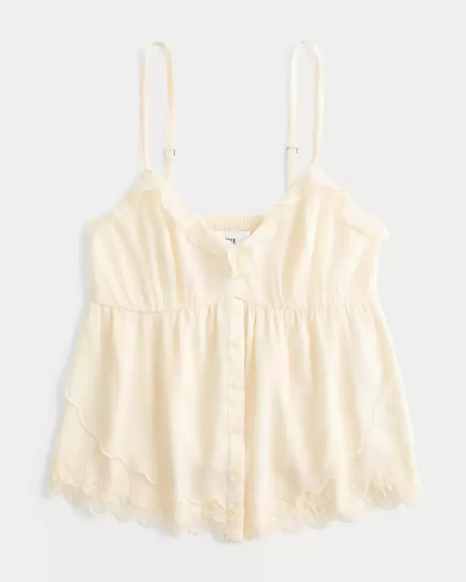 Top Babydoll din șifon ușor
