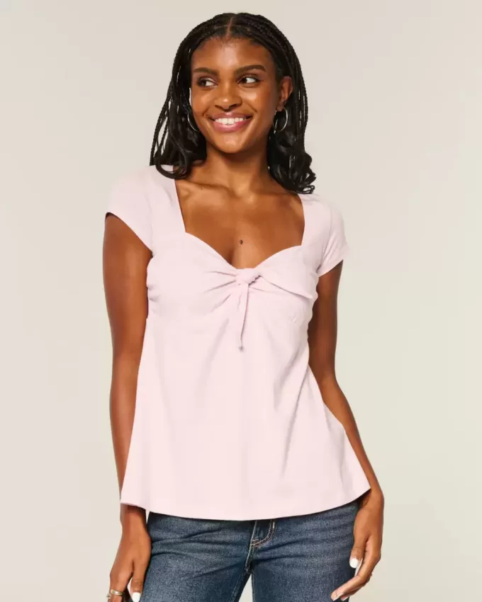 Top Babydoll Easy Tie Bust Top Babydoll Easy Tie Bust