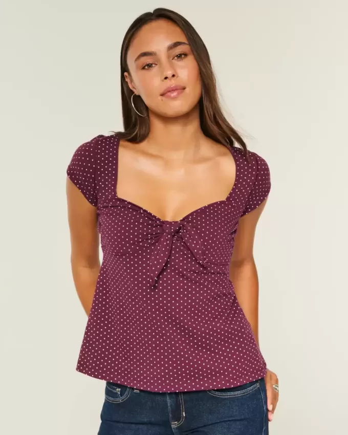 Top Babydoll Easy Tie Bust Top Babydoll Easy Tie Bust