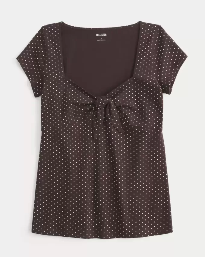 Top Babydoll Easy Tie Bust Top Babydoll Easy Tie Bust