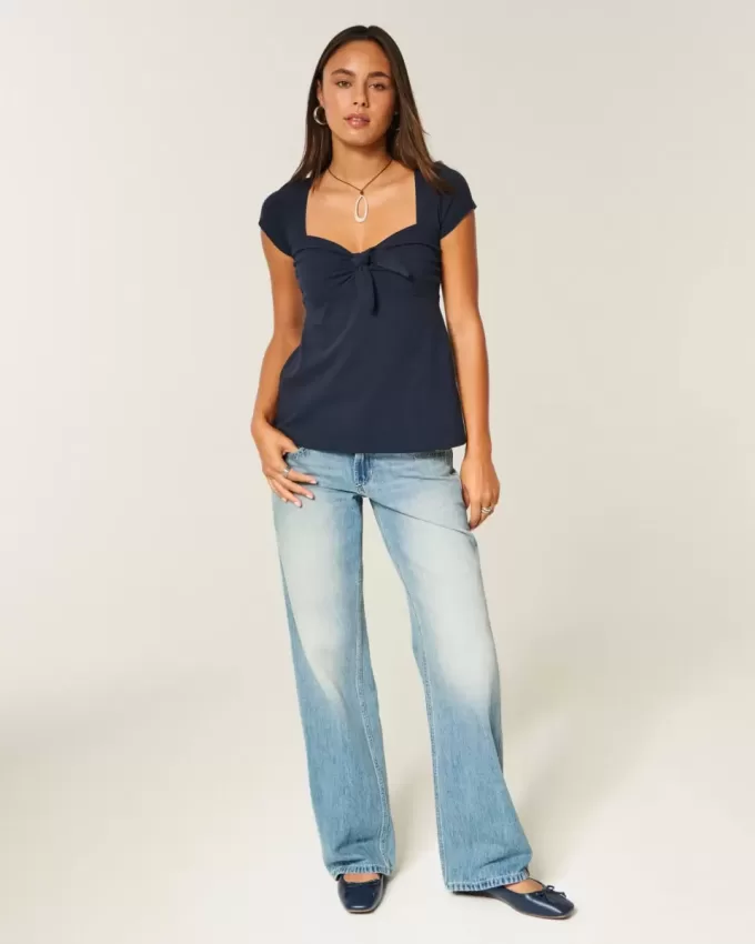 Top Babydoll Easy Tie Bust Top Babydoll Easy Tie Bust