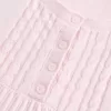 Top Babydoll Henley cu maneci scurte