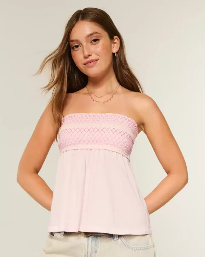 Top Babydoll ușor fără bretele
