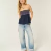 Top Babydoll ușor fără bretele