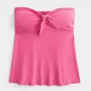 Top Babydoll ușor fără bretele