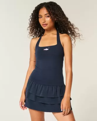 Top cu Halter grafic cu margele