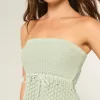 Top cu tub de pulover fără bretele în stil croșetat Top cu tub de pulover fără bretele în stil croșetat