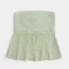 Top cu tub de pulover fără bretele în stil croșetat Top cu tub de pulover fără bretele în stil croșetat