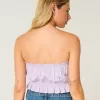 Top cu tub din dantelă fără bretele Top cu tub din dantelă fără bretele