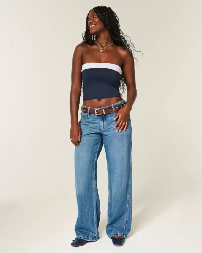 Top cu tuburi reversibile din material fără cusături Taylor Top cu tuburi reversibile din material fără cusături Taylor