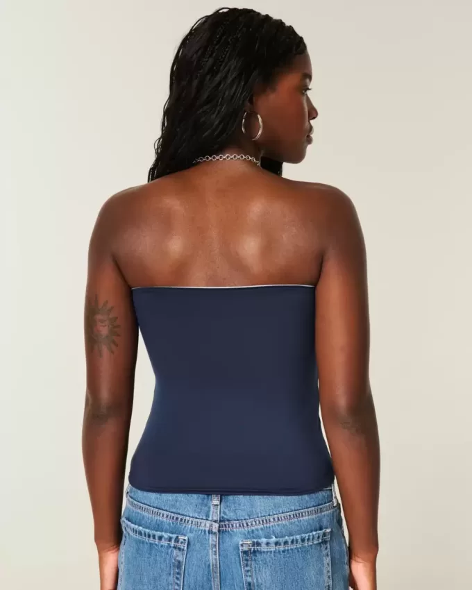 Top cu tuburi reversibile din material fără cusături Taylor Top cu tuburi reversibile din material fără cusături Taylor