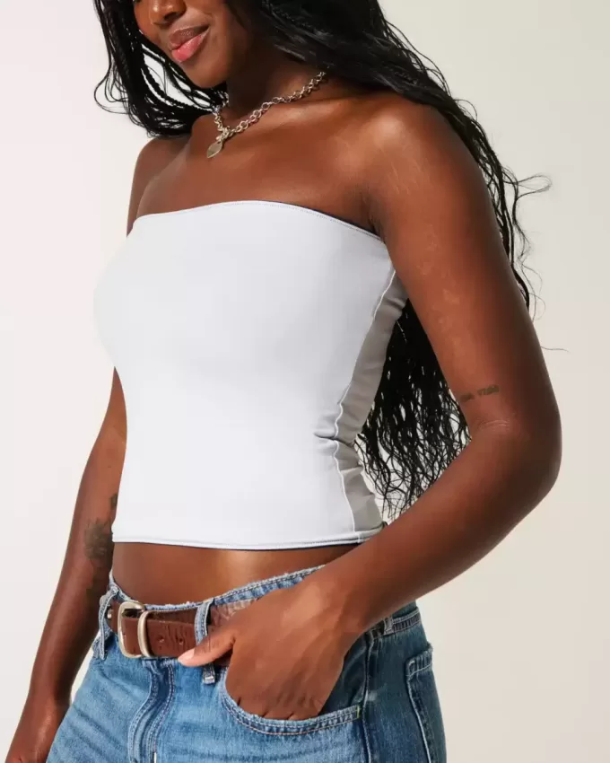 Top cu tuburi reversibile din material fără cusături Taylor Top cu tuburi reversibile din material fără cusături Taylor