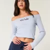Top cu umăr ușor cu grafic New York Top cu umăr ușor cu grafic New York