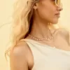 Top cu un singur umăr din amestec de in Top cu un singur umăr din amestec de in