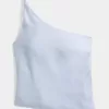 Top cu un singur umăr din amestec de in Top cu un singur umăr din amestec de in