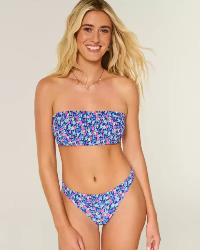 Top de bikini Bandeau cu fumuri Top de bikini Bandeau cu fumuri