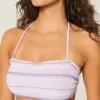 Top de bikini Bandeau cu fumuri Top de bikini Bandeau cu fumuri