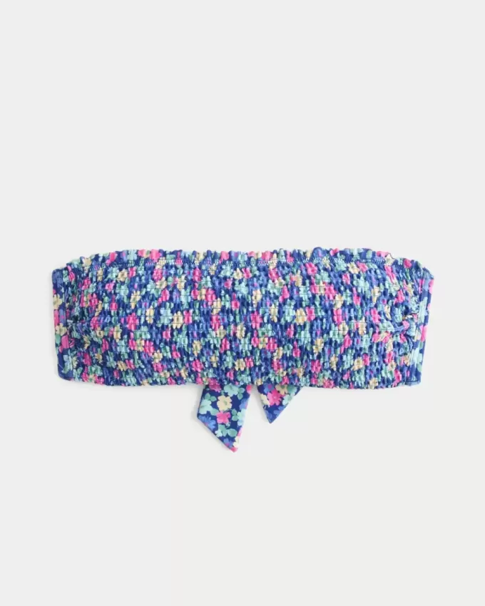Top de bikini Bandeau cu fumuri Top de bikini Bandeau cu fumuri