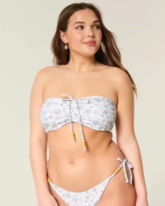 Top de bikini cu bandă reversibil