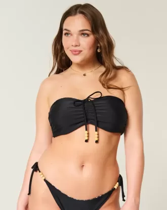 Top de bikini cu bandă reversibil