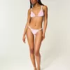 Top de bikini cu picior înalt cu smock Top de bikini cu picior înalt cu smock
