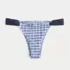 Top de bikini cu picior înalt cu smock Top de bikini cu picior înalt cu smock