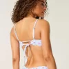 Top de bikini cu scoop cu nervuri Top de bikini cu scoop cu nervuri