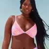 Top de bikini cu sârmă cu cusături brodate Top de bikini cu sârmă cu cusături brodate