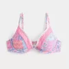 Top de bikini cu sârmă cu cusături brodate Top de bikini cu sârmă cu cusături brodate