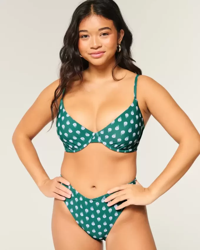 Top de bikini cu sârmă, curbat, cu adâncime Top de bikini cu sârmă, curbat, cu adâncime