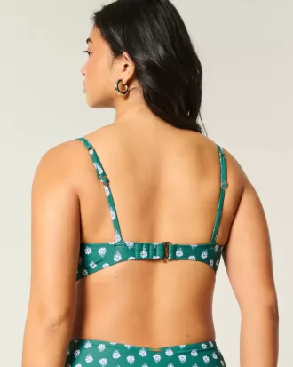 Top de bikini cu sârmă, curbat, cu adâncime