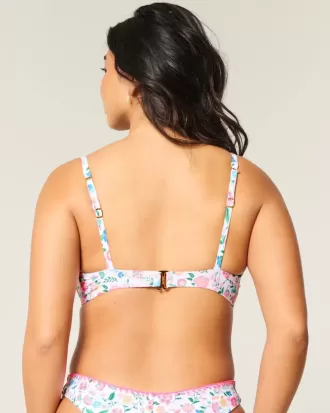 Top de bikini cu sârmă, curbat, cu adâncime