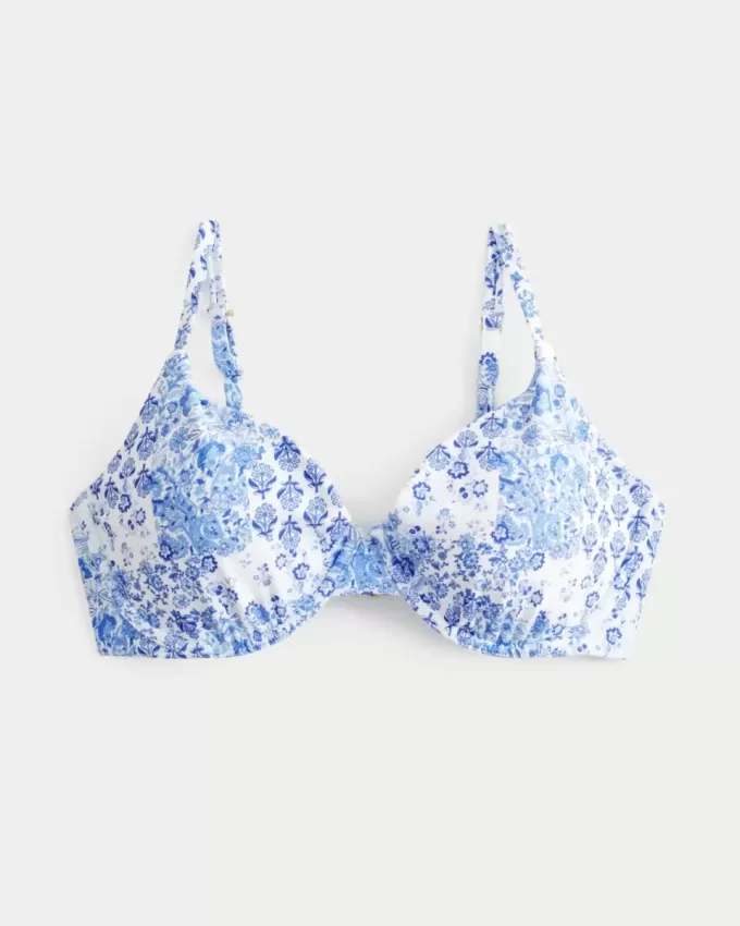 Top de bikini cu sârmă, curbat, cu adâncime Top de bikini cu sârmă, curbat, cu adâncime