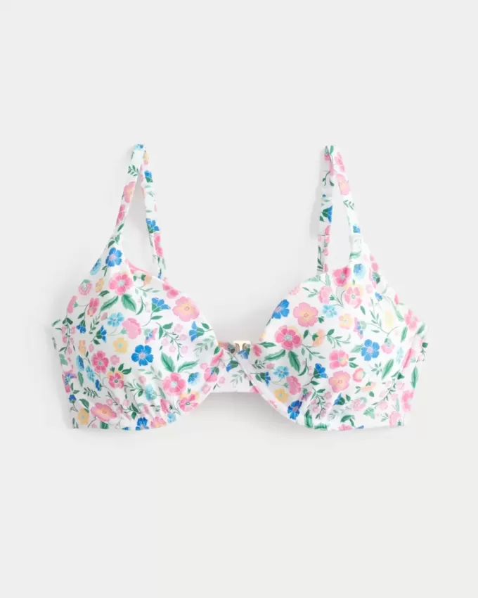 Top de bikini cu sârmă, curbat, cu adâncime Top de bikini cu sârmă, curbat, cu adâncime