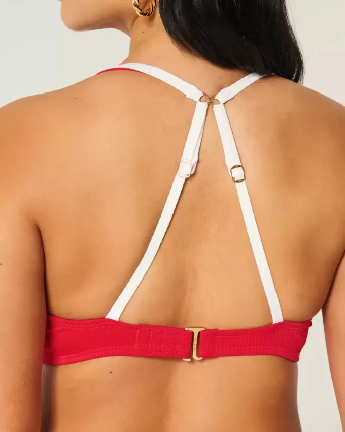 Top de bikini cu sârmă, curbat, înalt Apex Top de bikini cu sârmă, curbat, înalt Apex