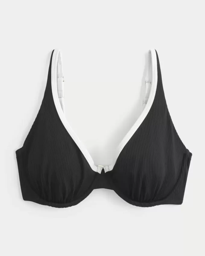 Top de bikini cu sârmă, curbat, înalt Apex Top de bikini cu sârmă, curbat, înalt Apex